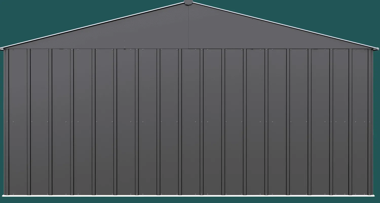 Arrow Metal Sheds-Classic 14 x 12 x 7 ft Charcoal Steel Storage Shed