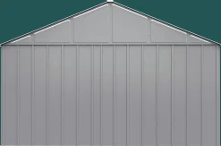 Arrow Metal Sheds-Classic 12 x 12 x 8 ft Flute Grey Steel Storage Shed