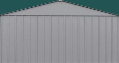 Arrow Metal Sheds-Classic 14 x 14 x 7 ft Flute Grey Steel Storage Shed