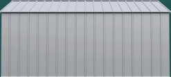 Arrow Metal Sheds-Classic 14 x 14 x 7 ft Flute Grey Steel Storage Shed
