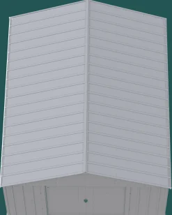 Arrow Metal Sheds-Classic Metal Shed, 12 x 14, Flute Grey