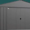 Arrow Metal Sheds-Classic Metal Shed, 14 x 17, Charcoal