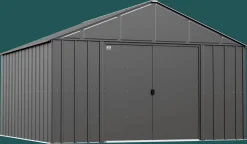 Arrow Metal Sheds-Classic Metal Shed, 12 x 12, Charcoal