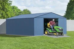 Arrow Metal Sheds-Classic Metal Shed, 14 x 17, Blue Grey