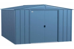 Arrow Metal Sheds-Classic Steel Storage Shed, 10 ft. x 14 ft., Sage Green
