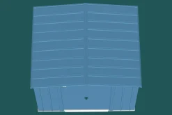 Arrow Metal Sheds-Classic Steel Storage Shed, 8x7, Blue Grey