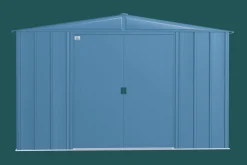 Arrow Metal Sheds-Classic Steel Storage Shed, 10X7, Blue Grey
