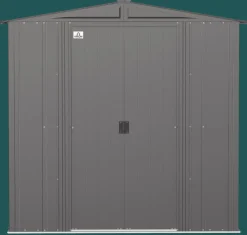 Arrow Metal Sheds-Classic Steel Storage Shed, 6X6, Charcoal