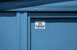 Arrow Metal Sheds-Classic Steel Storage Shed, 6X6, Blue Grey