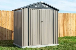 Arrow Metal Sheds-Cover It 6 x 4 x 6 ft Brown Shed