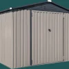 Cover-It Metal Sheds-Arrow 8x6 ft. Grey Metal Shed