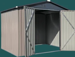 Cover-It Metal Sheds-Arrow 8x6 ft. Grey Metal Shed