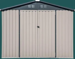 Cover-It Metal Sheds-Arrow 8x6 ft. Grey Metal Shed