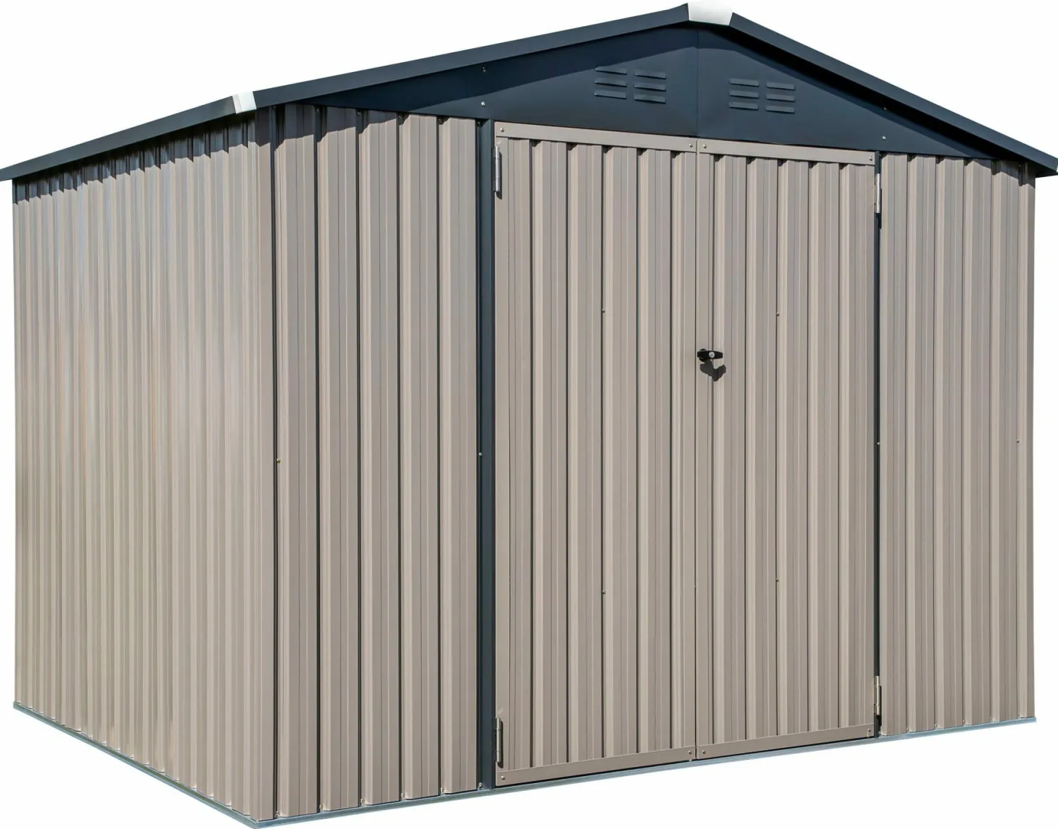Arrow Metal Sheds-Cover-It® 8x6 Steel Storage Shed - Brown