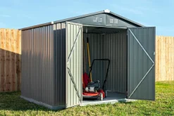 Arrow Metal Sheds-Cover-It® 8x6 Steel Storage Shed - Brown