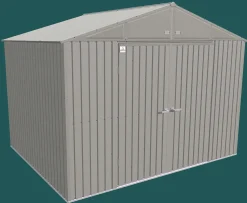 Arrow Metal Sheds-Elite 8 x 6 x 8 ft Anthracite Steel Storage Shed