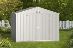 Arrow Metal Sheds-Elite 8 x 6 x 8 ft Anthracite Steel Storage Shed