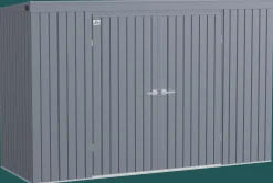 Arrow Metal Sheds-Elite 10 x 4 x 6 ft Anthracite Steel Storage Shed