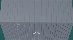 Arrow Metal Sheds-Elite 10 x 4 x 6 ft Anthracite Steel Storage Shed