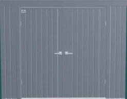 Arrow Metal Sheds-Elite 8 x 4 x 6 ft Anthracite Steel Storage Shed