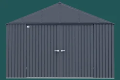 Arrow Metal Sheds-Elite 12 x 14 x 8 ft Anthracite Steel Storage Shed