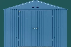 Arrow Metal Sheds-Elite 10 x 12 x 8 ft Blue Grey Steel Storage Shed