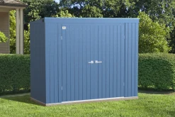 Arrow Metal Sheds-Elite 8 x 4 x 6 ft Blue Grey Steel Storage Shed