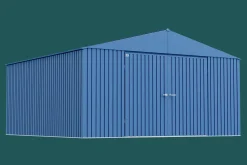 Arrow Metal Sheds-Elite 14 x 14 x 8 ft Blue Grey Steel Storage Shed