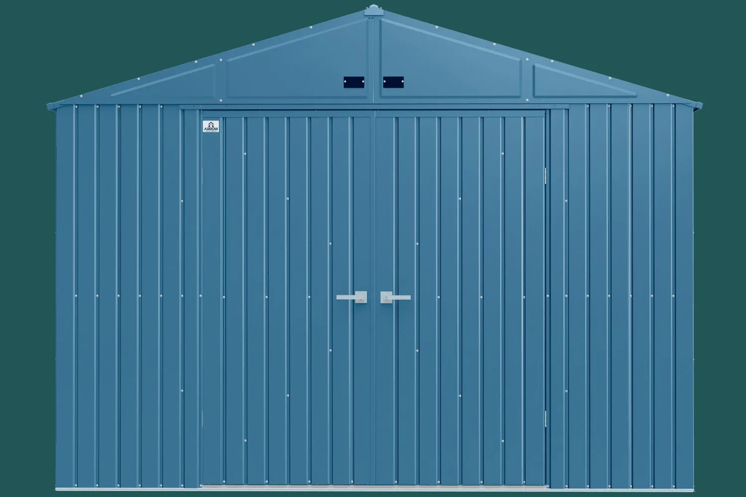 Arrow Metal Sheds-Elite 10 x 14 x 8 ft Blue Grey Steel Storage Shed