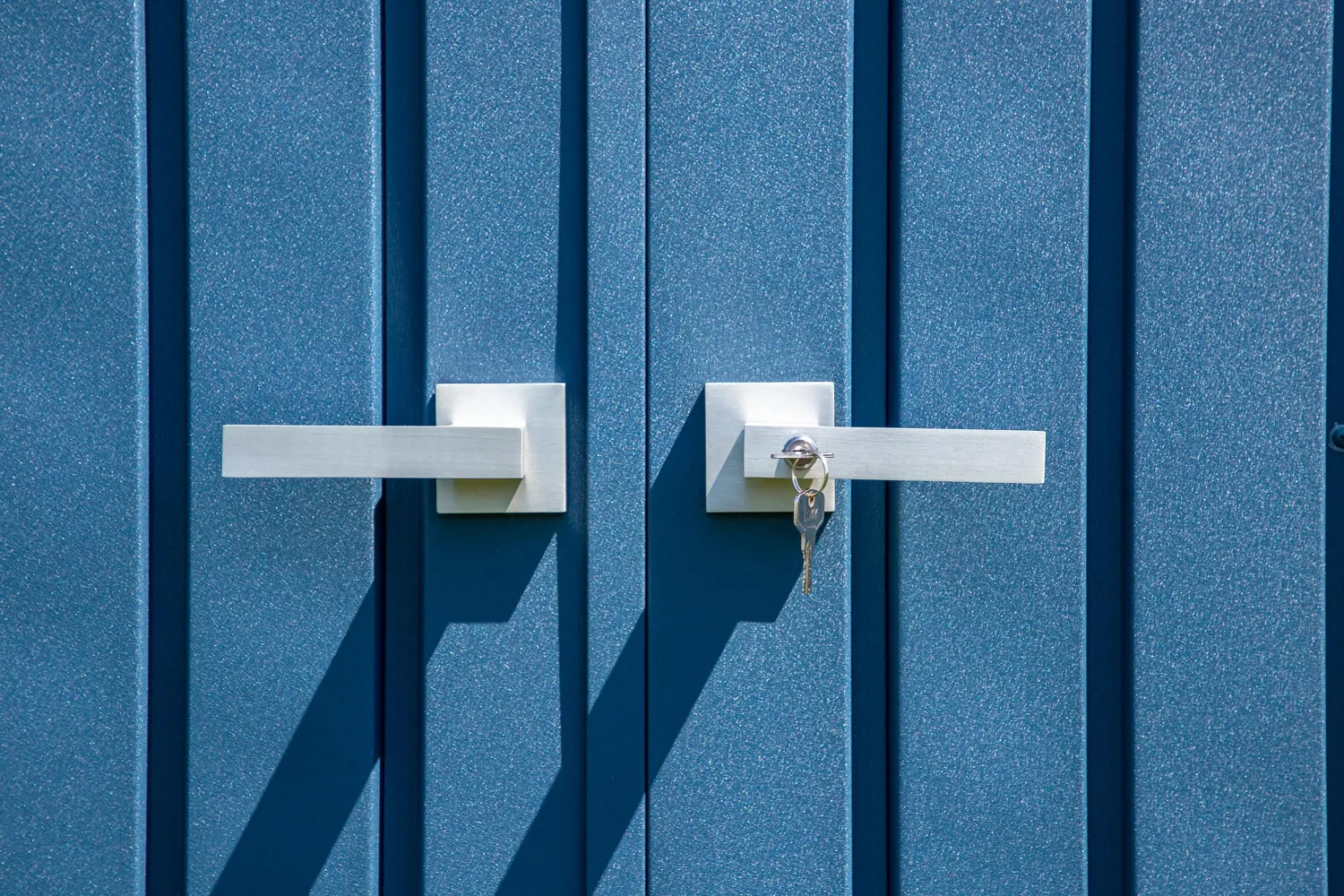 Arrow Metal Sheds-Elite 10 x 14 x 8 ft Blue Grey Steel Storage Shed