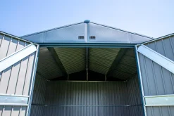 Arrow Metal Sheds-Elite 10 x 14 x 8 ft Blue Grey Steel Storage Shed