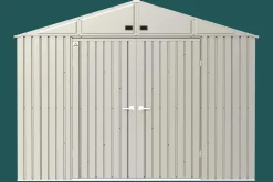 Arrow Metal Sheds-Elite 10 x 12 x 8 ft Cool Grey Steel Storage Shed