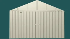 Arrow Metal Sheds-Elite 12 x 14 x 8 ft Cool Grey Steel Storage Shed