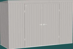 Arrow Metal Sheds-Elite 10 x 4 x 6 ft Cool Grey Steel Storage Shed