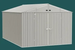 Arrow Metal Sheds-Elite 10 x 14 x 8 ft Cool Grey Steel Storage Shed