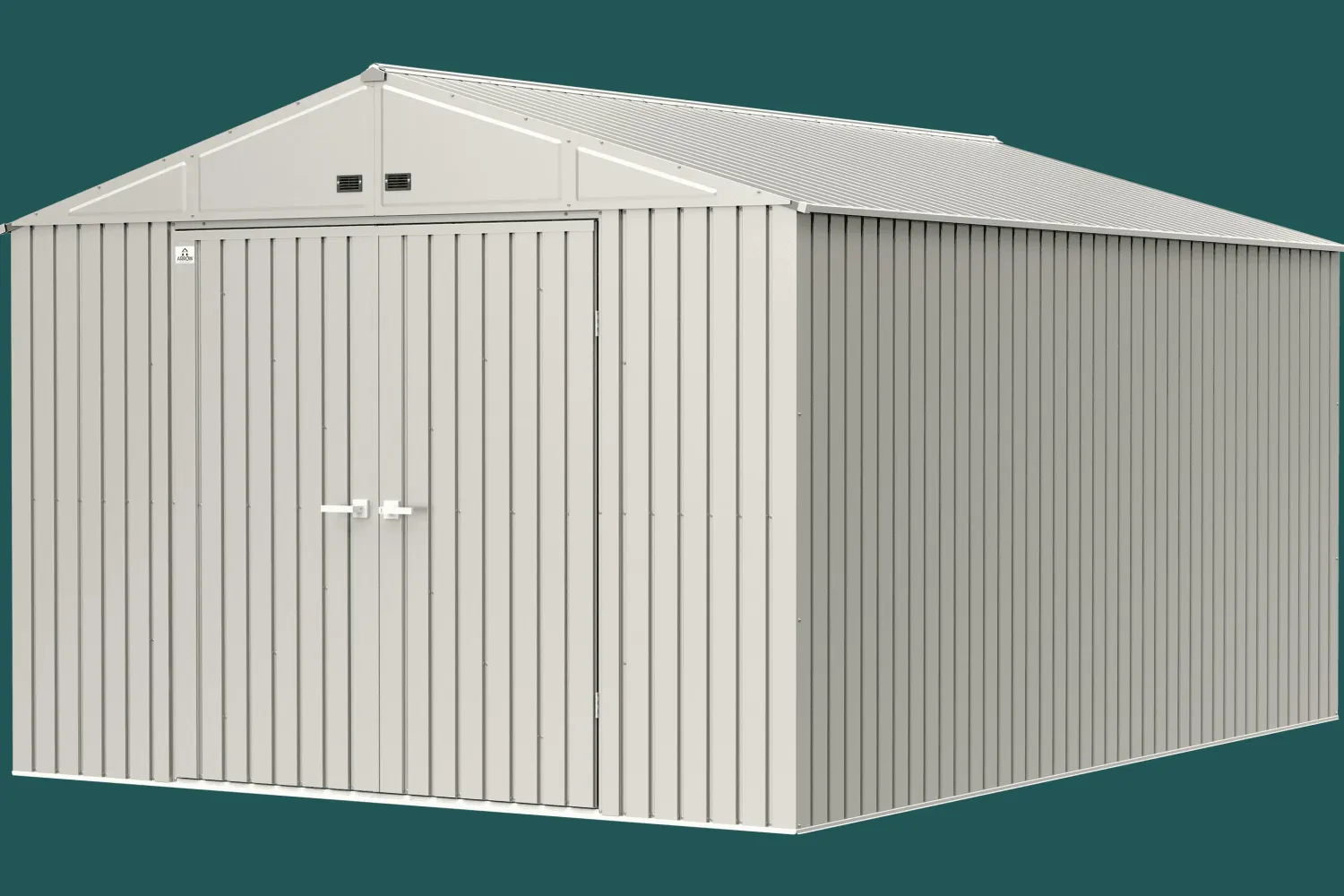 Arrow Metal Sheds-Elite 10 x 14 x 8 ft Cool Grey Steel Storage Shed