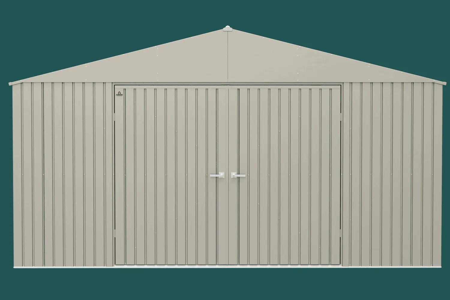 Arrow Metal Sheds-Elite 14 x 16 x 8 ft Cool Grey Steel Storage Shed