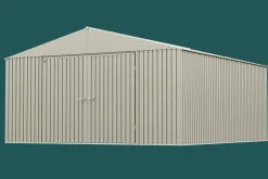 Arrow Metal Sheds-Elite 14 x 16 x 8 ft Cool Grey Steel Storage Shed