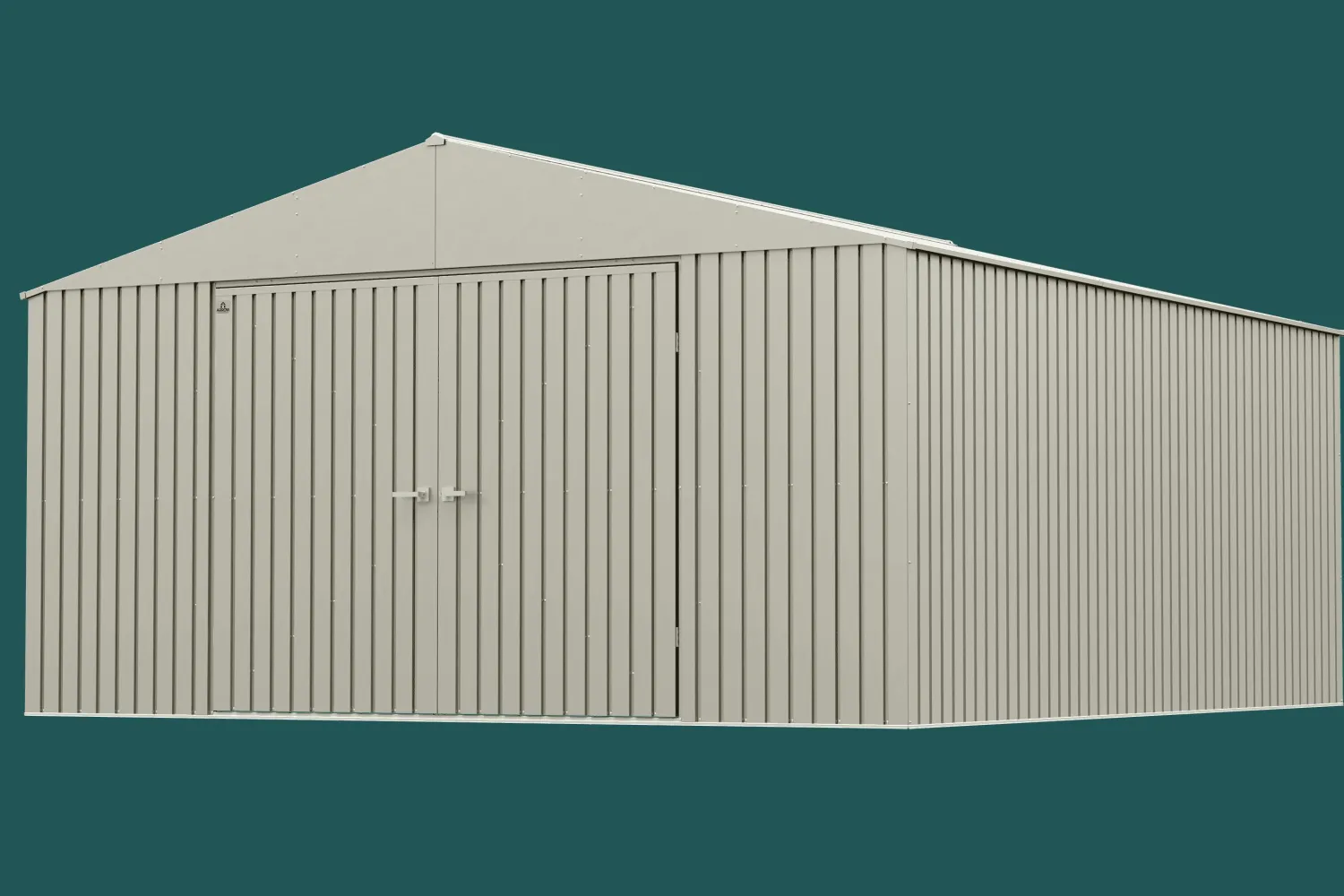Arrow Metal Sheds-Elite 14 x 16 x 8 ft Cool Grey Steel Storage Shed