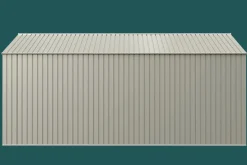 Arrow Metal Sheds-Elite 14 x 16 x 8 ft Cool Grey Steel Storage Shed