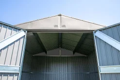 Arrow Metal Sheds-Elite 14 x 16 x 8 ft Cool Grey Steel Storage Shed