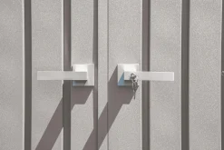 Arrow Metal Sheds-Elite 14 x 16 x 8 ft Cool Grey Steel Storage Shed