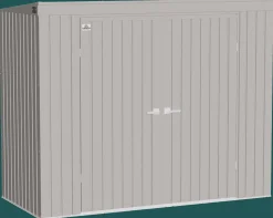 Arrow Metal Sheds-Elite 8 x 4 x 6 ft Cool Grey Steel Storage Shed