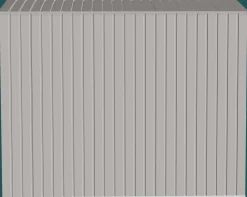 Arrow Metal Sheds-Elite 8 x 4 x 6 ft Cool Grey Steel Storage Shed