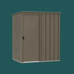 Arrow Metal Sheds-Essentials 5 x 3 x 6.2 ft Oswego Tea Steel Shed