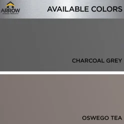 Arrow Metal Sheds-Essentials 5 x 3 x 6.2 ft Charcoal Steel Shed