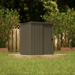 Arrow Metal Sheds-Essentials 5 x 3 x 6.2 ft Charcoal Steel Shed