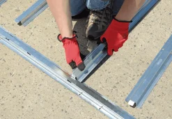 Arrow Floor Frame & Base Kits-Grey Floor Frame Kit for Spacemaker Patio Shed 4x3 ft.