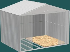 Arrow Floor Frame & Base Kits-Grey Floor Frame Kit for Elite Sheds 10x8 and 10x10 ft.