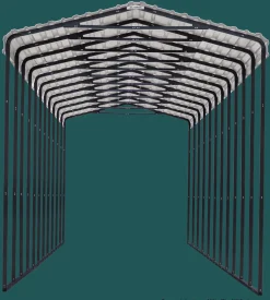 Arrow Semi-Truck-RV Carport, 14 ft. x 78 ft. x 14 ft. , Charcoal